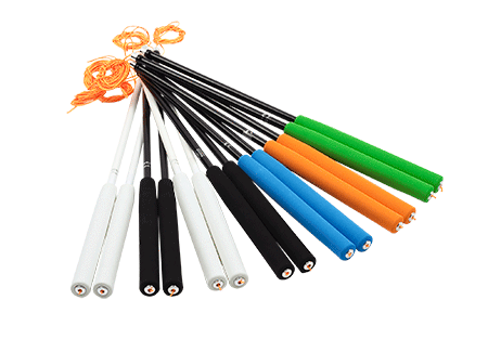 Fiber kije do diabolo 41 cm kolor CZARNY Henry`s